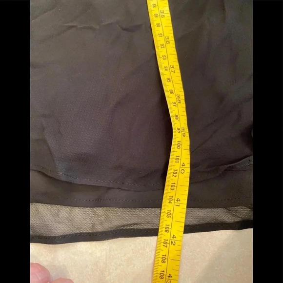 Ann Taylor Loft Black Cocktail Spaghetti Halter Tie Neck Chiffon Dress S… - Picture 8 of 10